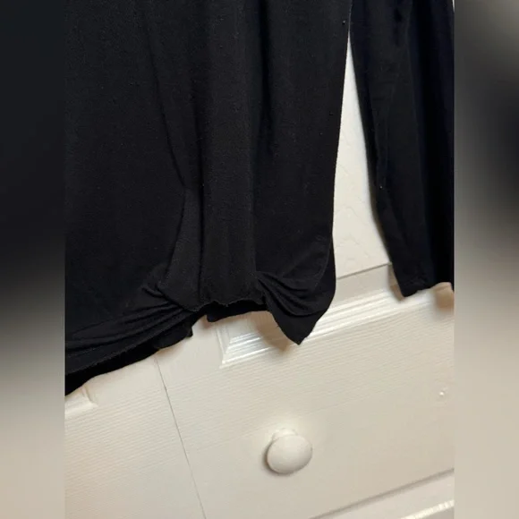 Scarlett Black Long Sleeve Christmas Tee with Red and White Design - Picture 6 of 9